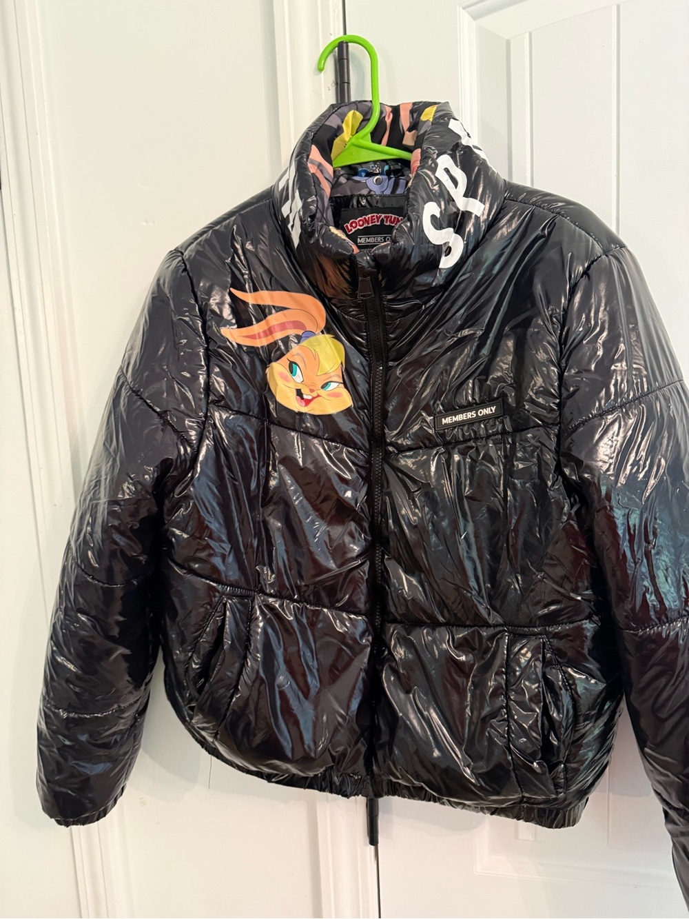 Members Only Looney Tunes Space Jam Tune Squad Puffer Coat Jacket Youth girls xl